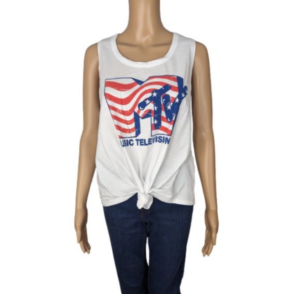 MTV Patriotic Graphic Tank XL